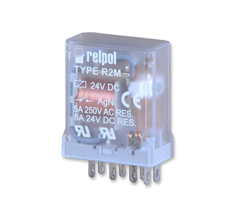 Relpol 617171 przekaźnik 2p 24v dc r2m-2012-23-1024 24v dc