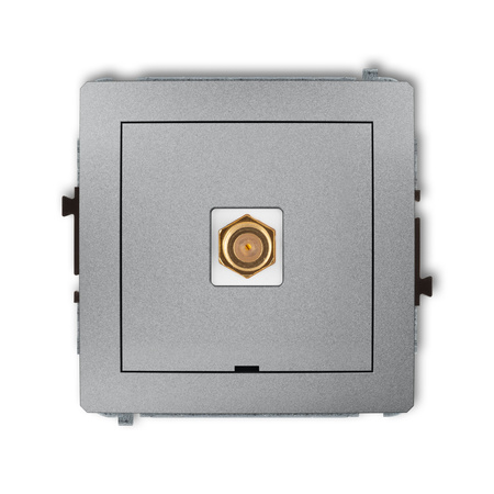 KARLIK DECO 7DGFBO-1.1  Gniazdo antenowe pojedyńcze  typu F (SAT) pozłacany