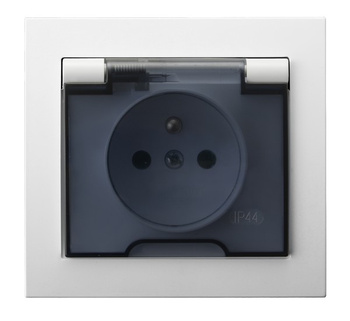 OSPEL KIER GPH-1WZ/00/d Gniazdo bryzgoszczelne z uziemieniem IP-44