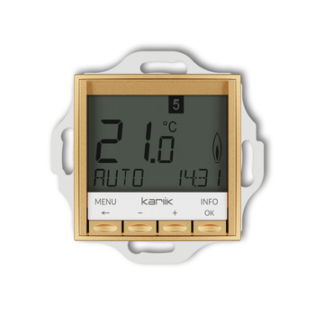 KARLIK ICON 29IRT-3.1 Mechanizm uniwersalnego elektronicznego tygodniowego regulatora temperatury (podświetlenie białe)