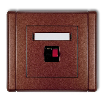 KARLIK FLEXI 9FGG-1  Gniazdo głośnikowe pojedyncze