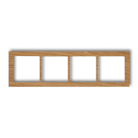 KARLIK DECO DRD-4F Ramka uniwersalna poczwórna - drewno (dąb)