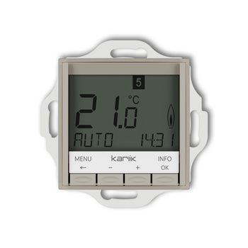 KARLIK ICON 60IRT-3.1 Mechanizm uniwersalnego elektronicznego tygodniowego regulatora temperatury (podświetlenie białe)