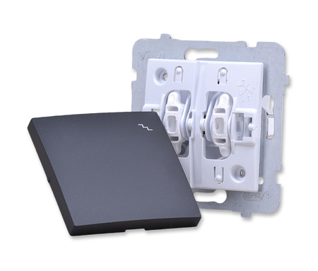 OSPEL AS ŁP-3G/m/33 łącznik schodowy czarny metalik