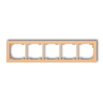 KARLIK DECO 45DR-5 Ramka uniwersalna pięciokrotna z tworzywa DECO Pastel Matt