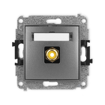 KARLIK ICON 11IGRCA-1  Gniazdo pojedyńcze  RCA (typu cinch - żółty