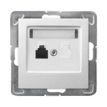 Ospel impresja GPT-1Y/m/00 Gniazdo telefoniczne pojedyncze biały