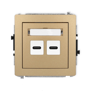 KARLIK DECO 8DCUSB-7  Ładowarka USB podwójna  2xUSB C