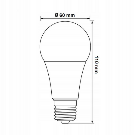 LED GLS E-27 230V 7W NW SPECTRUMWOJ+13897