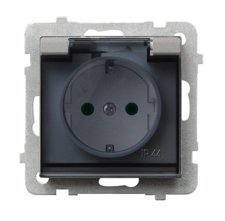 OSPEL SONATA GPH-1RSP/m/38/d Gniazdo bryzgoszczelne schuko IP przesłony