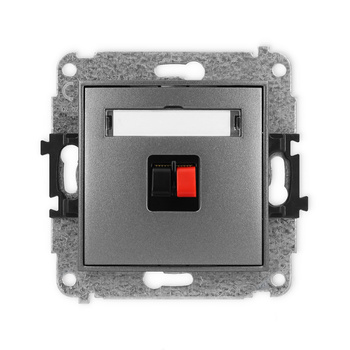 KARLIK ICON 11IGG-1  Gniazdo głośnikowe pojedyńcze