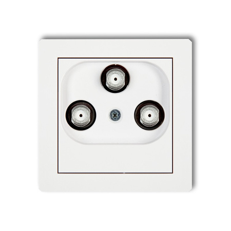 KARLIK DECO DGMV  Gniazdo multimedialne 3F DATA (Vectra)