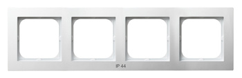 OSPEL AS RH-4G/00 Ramka poczwórna do łączników IP-44 biały