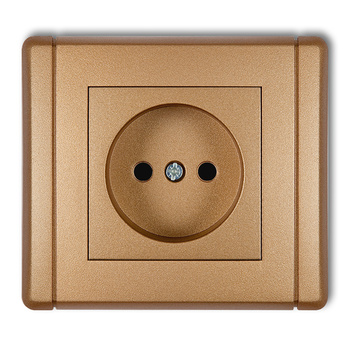 KARLIK FLEXI 8FGP-1p  Gniazdo pojedyncze bez uziemienia 2P (przesłony torów prądowych)