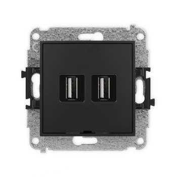 KARLIK ICON 12IGUSBBO-2  Gniazdo podwójne 2xUSB A-A 2.0