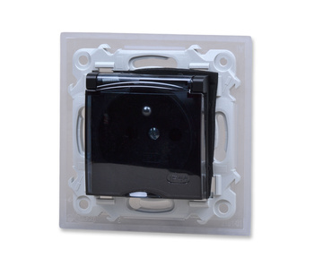 Ospel szafir gph-1zz/m/33/d gniazdo bryzgoszczelne z uziemieniem ip44