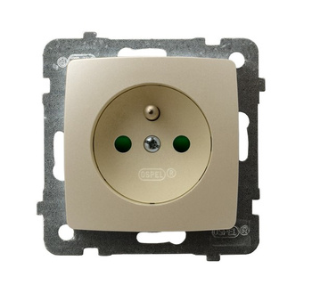 OSPEL KARO GP-1SZP/m/42 Gniazdo pojedyncze z uziemieniem z przesłonami