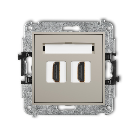 KARLIK ICON 60IHDMI-4 Mechanizm gniazda podwójnego HDMI 2.0, 4K