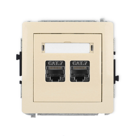 KARLIK DECO 1DGK-10 Gniazdo komputerowe podwójne 2xRJ45