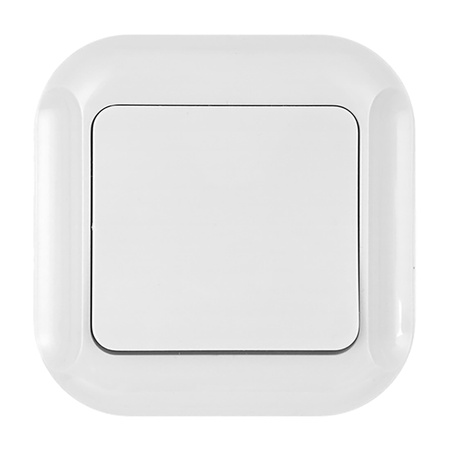 Łącznik p/t 10A, 250V, zwierny światło/dzwonek, TOPAZ, biały