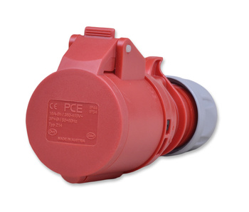 PCE Gniazdo przenośne 16A 4P 400V 6h IP44 214-6