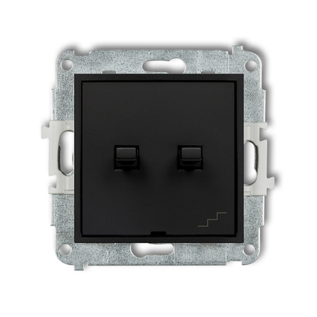 KARLIK ICON 12IWPUS-10.1 Łącznik jednobiegunowy  ze schodowym (wspólne zasilanie) w  stylu amerykańskim