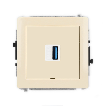 KARLIK DECO 1DGUSBBO-5  Gniazdo pojedyńcze  USB A-A 3.0