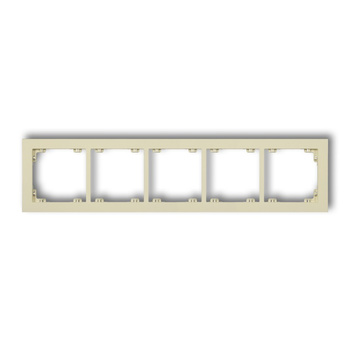 KARLIK DECO 44DR-5 Ramka uniwersalna pięciokrotna z tworzywa DECO Pastel Matt