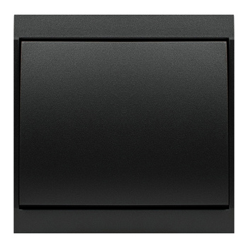 Łącznik jednobiegunowy p/t z podświeleniem Luna, 10A, 250V, WP-1L/S, czarny