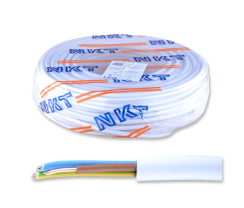 NKT przewód okrągły kabel YDY 3x1,5 żo 450/750 100m