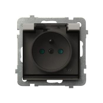 OSPEL SONATA GPH-1RZP/m/82/d Gniazdo bryzgoszczelne z/u IP-44 przesłony