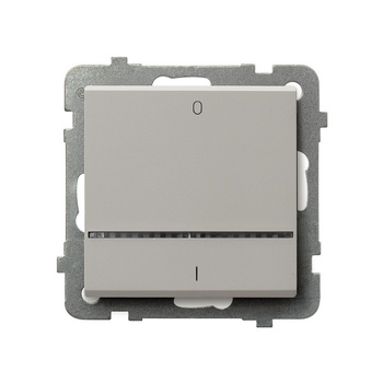 OSPEL SONATA ŁP-11RS/m/82 Łącznik dwubiegunowy z podświetleniem kaszmir