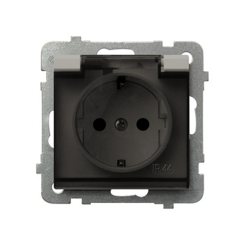 OSPEL SONATA GPH-1RS/m/82/d Gniazdo bryzgoszczelne schuko IP-44 kaszmir