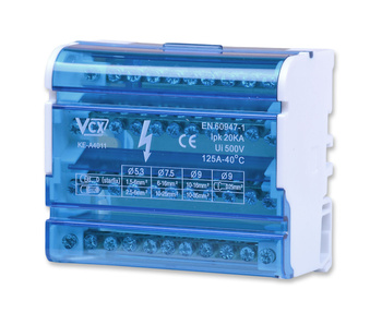 Vcx blk 411 blok rozdzielczy łączeniowy 4x11 125a/500v