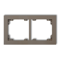 KARLIK DECO 49DR-2 Ramka uniwerstalna podwójna z tworzywa DECO Pastel Matt