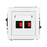 KARLIK DECO 25DGG-2  Gniazdo głośnikowe podwójne