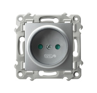 OSPEL SZAFIR GP-1ZP/m/18 Gniazdo pojedyncze z przesłonami torów srebro