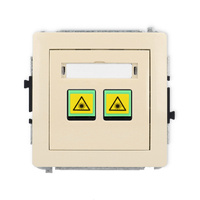 KARLIK DECO 1DGOP-2 Gniazdo światłowodowe optyczne podwójne