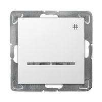 OSPEL IMPRESJA ŁP-4YS/m/00 Łącznik krzyżowy z podświetleniem pomarańczowym