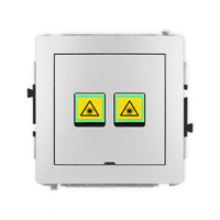 KARLIK DECO 7DGOPBO-2 Gniazdo światłowodowe optyczne podwójne  bez pola opisowego