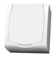 OSPEL MADERA GNH-1NSP/00/w Gniazdo pojedyncze IP schuko, z przesłonami 