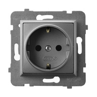 Ospel aria gp-1us/m/70 Gniazdo pojedyncze z uziemieniem schuko