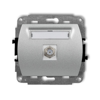 KARLIK TREND 7GF-1  Gniazdo antenowe pojedyńcze  typu F (SAT) niklowany