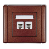 KARLIK FLEXI 9FGT-2 Gniazdo telefoniczne podwójne 2xRJ11