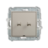 KARLIK ICON 60IWPUS-8 Mechanizm łącznika zwiernego żaluzjowego w stylu amerykańskim (dwa klawisze bez piktogramów)