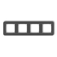 KARLIK MINI 11MRTZ-4 Ramka uniwersalna poczwórna zaokrąglona z tworzywa