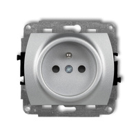 KARLIK TREND 7GP-1zp Gniazdo pojedyńcze z uziemieniem 2P+Z (przesłony torów prądowych)