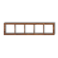 KARLIK DECO DRD-5E Ramka uniwersalna pięciokrotna - drewno (orzech amerykański)