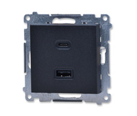 Kontakt Simon55 tec2ca.01/149 ładowarka usb podwójna typ a+c