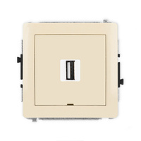 KARLIK DECO 1DGUSBBO-1 Gniazdo pojedyńcze USB A-A 2.0